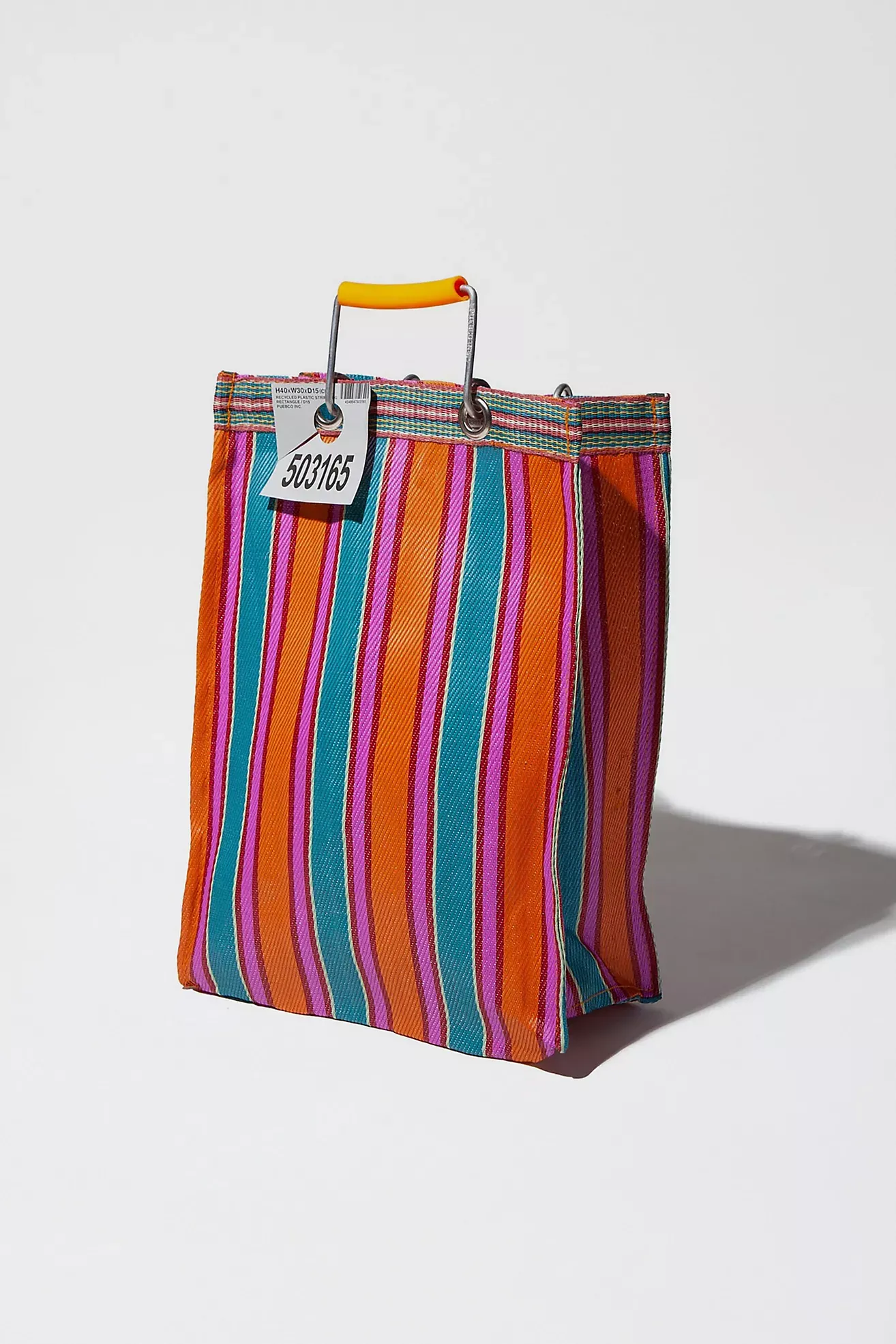 Puebco Tall Recycled Plastic Stripe Bag