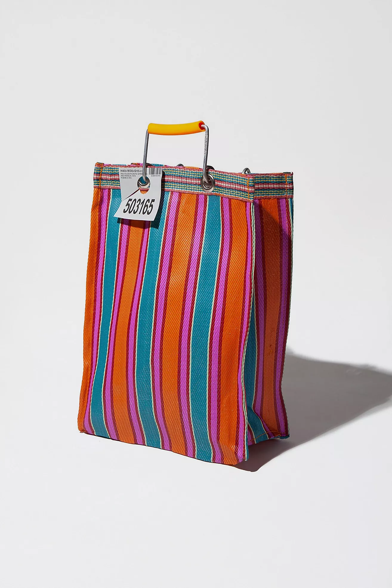 Puebco Tall Recycled Plastic Stripe Bag