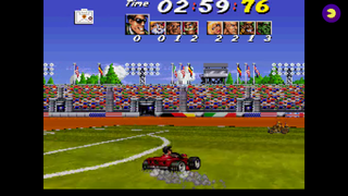 A screenshot showing the game Street Racer on Antstream Arcade