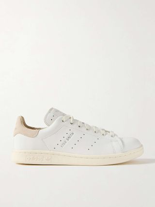 Stan Smith Lux Suede-Trimmed Leather Sneakers