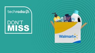 Walmart Plus logo on a green background
