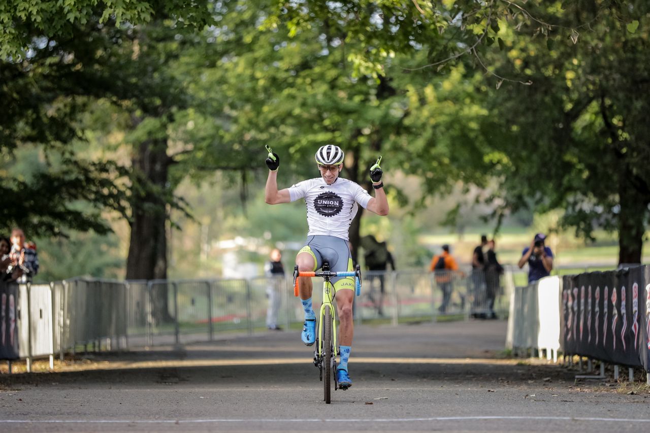 Kerry Werner celebrates his victory