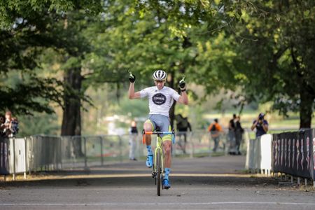 Kerry Werner celebrates his victory