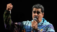Venezuelan President and presidential candidate Nicolas Maduro speaks to supporters during a rally in Caracas on July 4, 2024