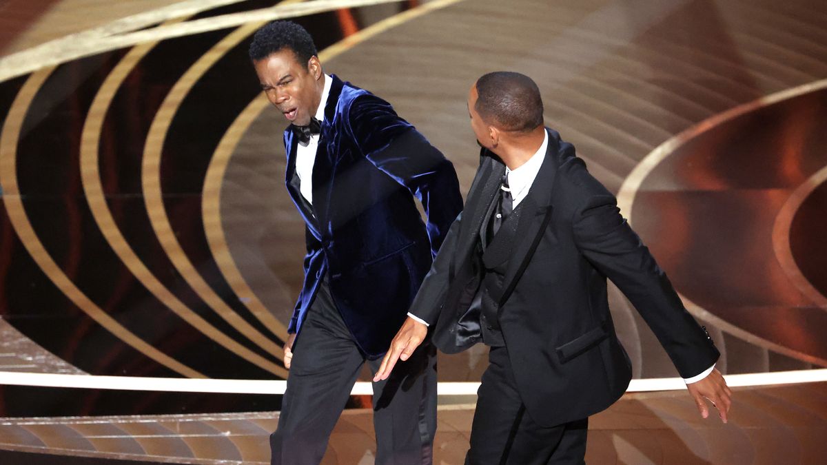 Will Smith slaps Chris Rock at the 2022 Oscars