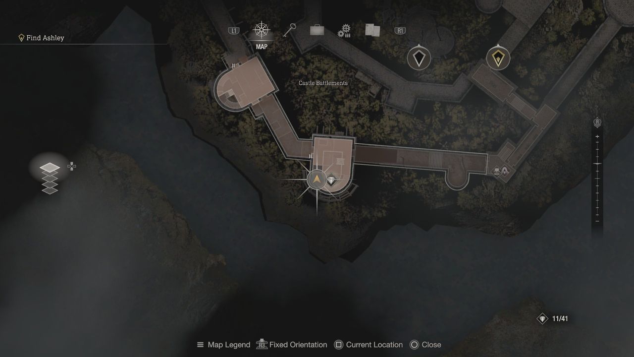 Resident Evil 4 Remake Clockwork Castellan on the battlements