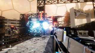 A sci-fi battle with robots