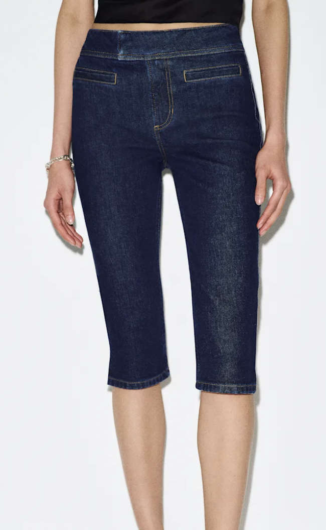 Reformation, Zoee Stretch Mid Rise Capri Jeans
