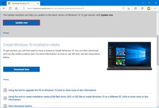 Windows 10 update assistant download