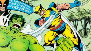 John Byrne draws the Hulk and Wolverine fighting.