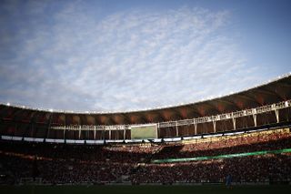 General view of the Maracana Stadium in Rio de Janeiro during a match between Flamengo and Fluminense in September 2022.