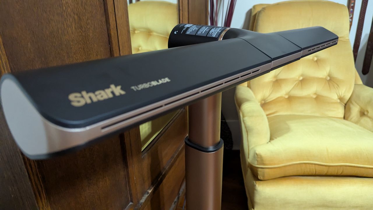 Shark TurboBlade fan in reviewer's home