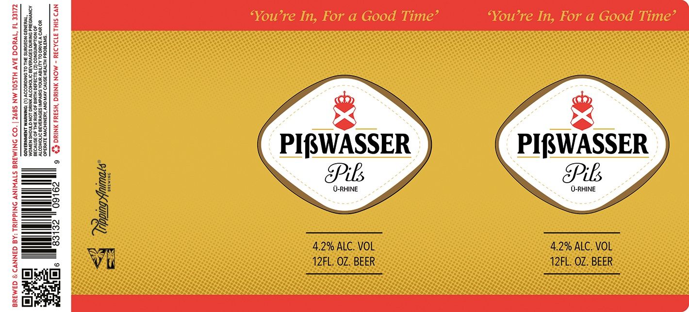 Pisswasser beer label