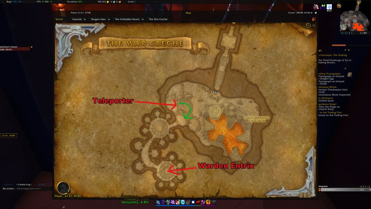 WoW Warden Entrix location