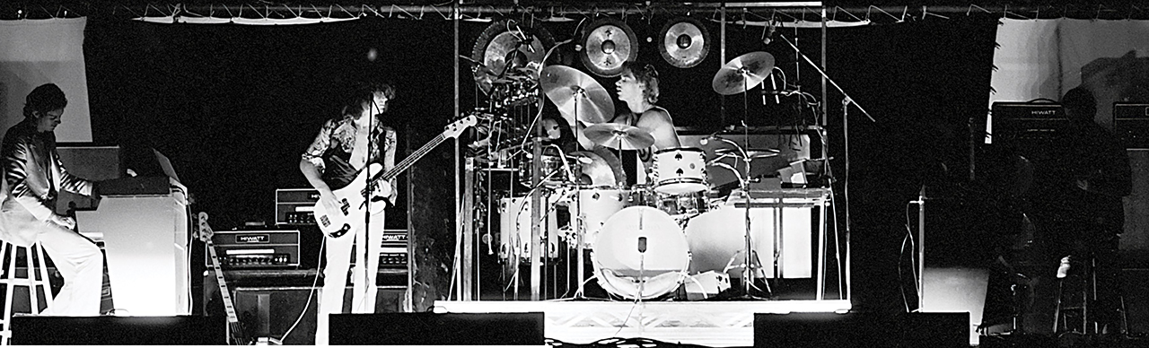 King Crimson onstage in Central Park, New York, in 1974 &amp;ndash; their last show before recording Red, and the final show to feature David Cross.
