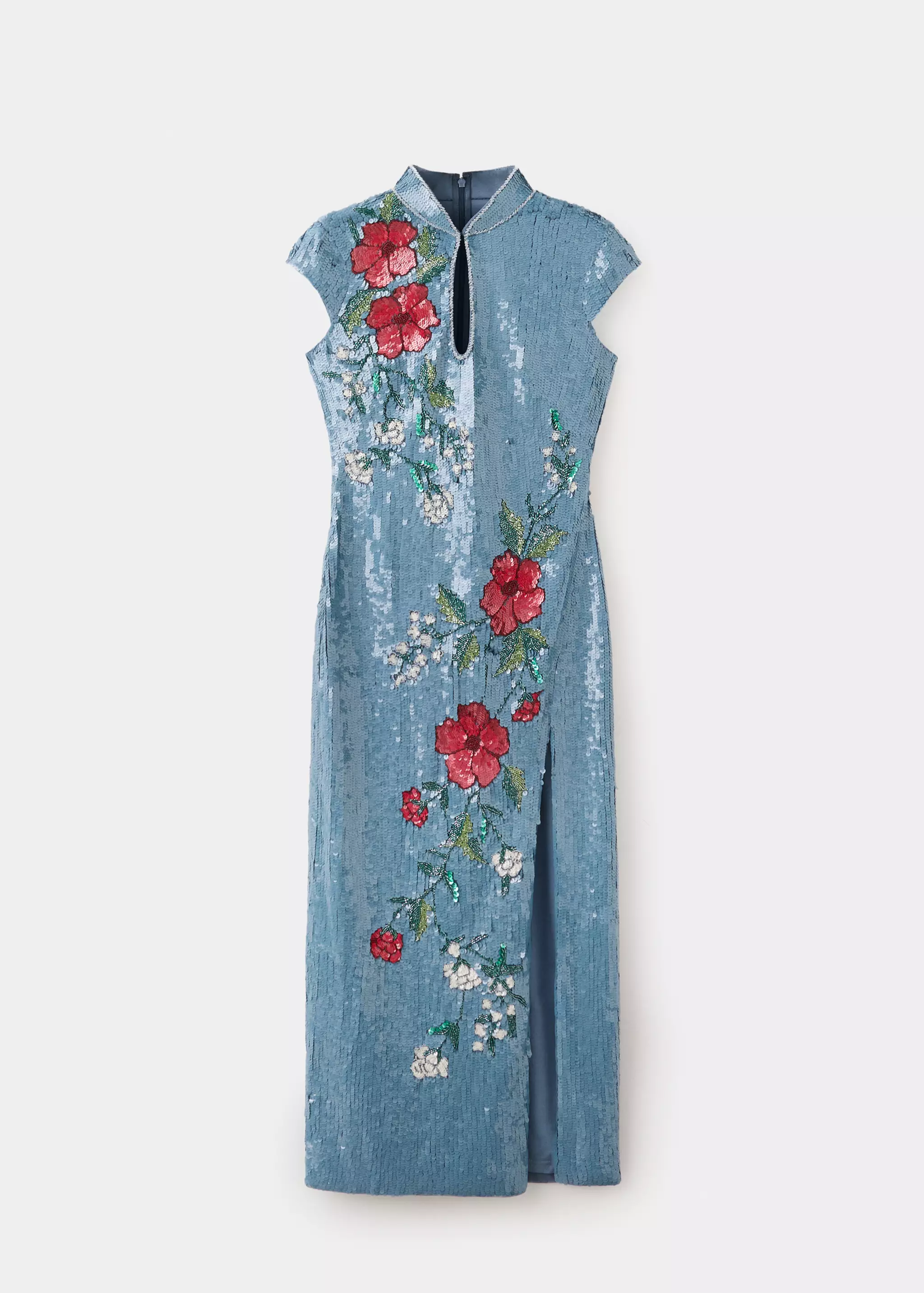 Sequin Embroidered Dress - Women | Mango United Kingdom