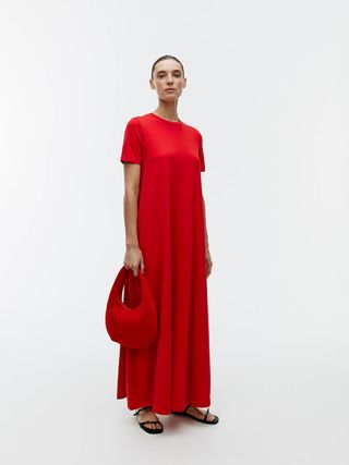 Relaxed T-Shirt Dress - Red - Arket Gb