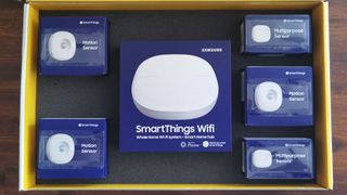 The RACV Smart Home Starter Kit includes six Samsung SmartThings devices.