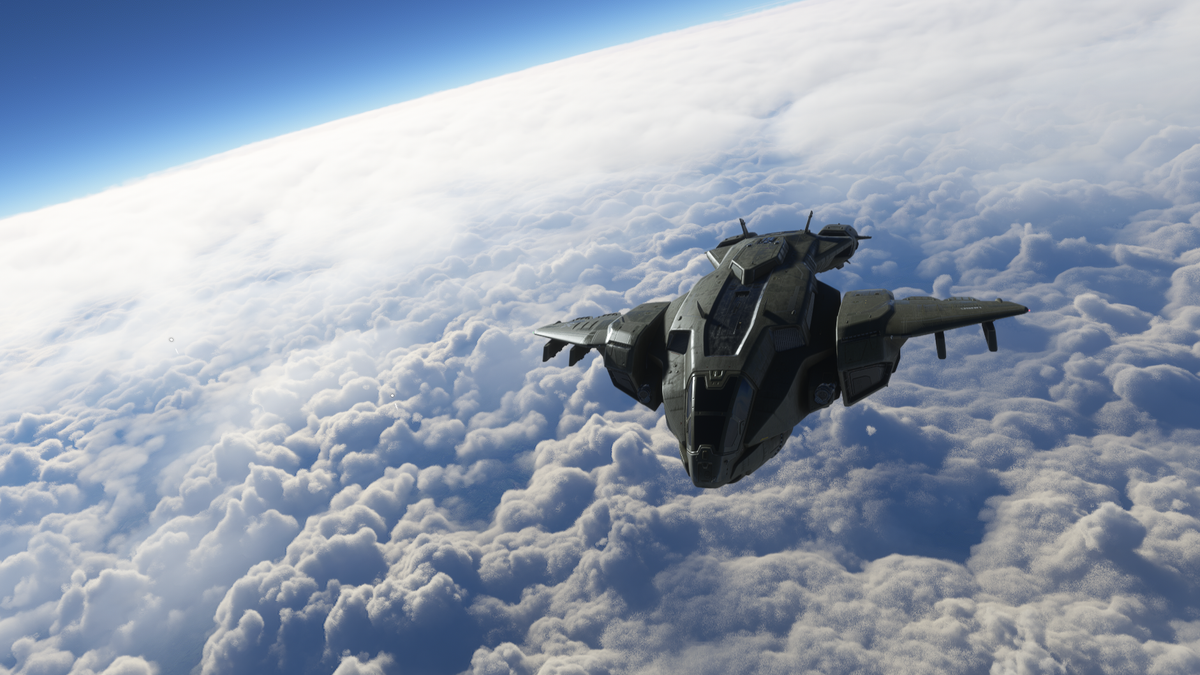 Flying a Halo spaceship in Microsoft Flight Sim shouldn't work this well - PC Gamer