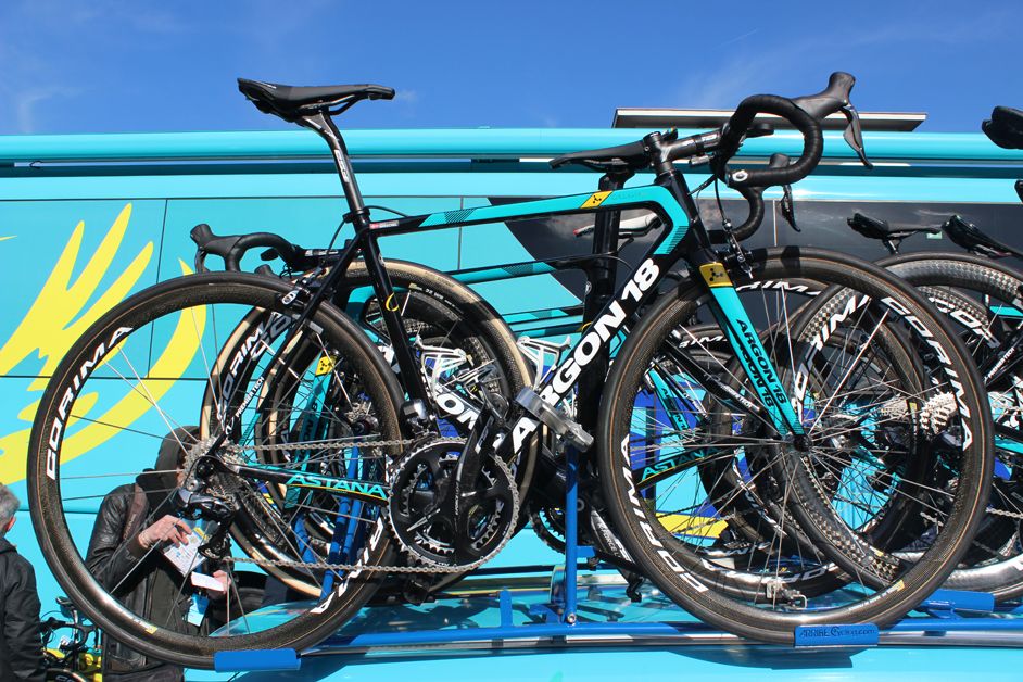 Astana's Argon 18 bikes