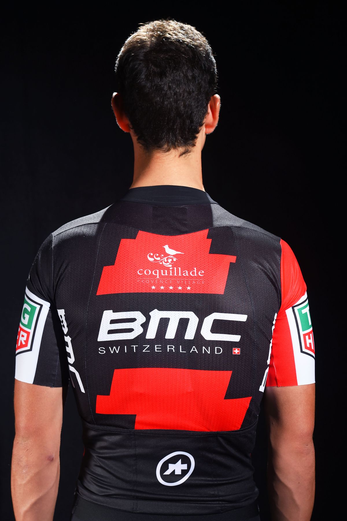 The back of the 2017 BMC jersey
