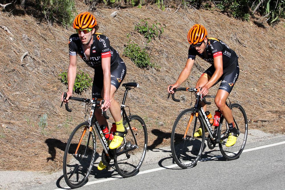 Scott Zwizanski and Pierrick Naud during the final day of training camp.