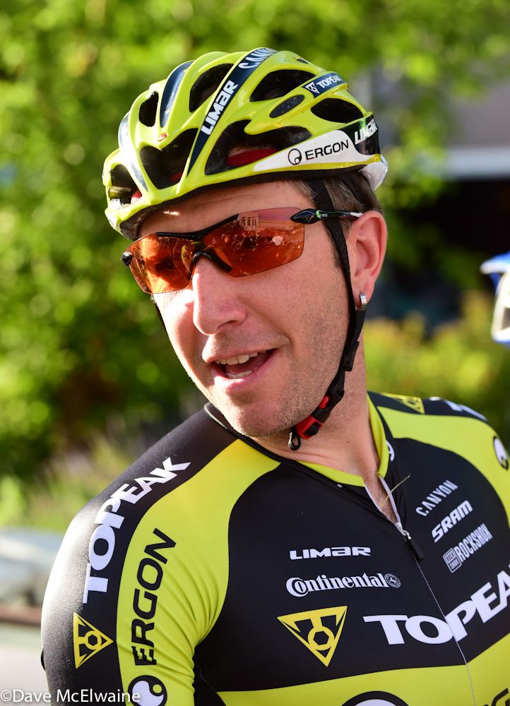 Jeremiah Bishop (Topeak-Ergon-Canyon) was a late entry to the event