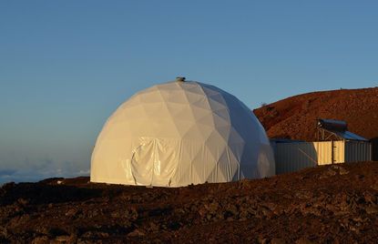 The simulated Mars habitat in Hawaii.