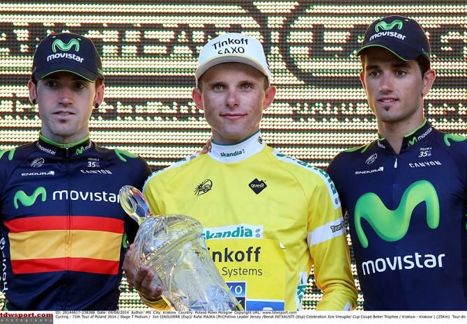 Rafal Majka (Tinkoff-Saxo) wins the overall title at the 2014 Tour of Poland