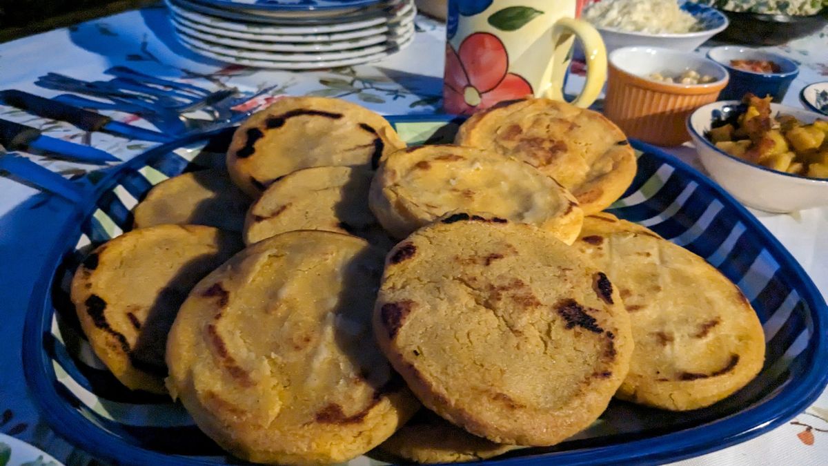 Colombian Arepas on a plate
