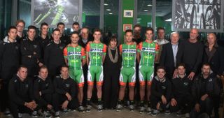The 2018 Bardiani-CSF jersey and roster