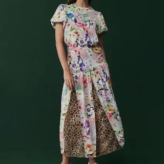 Next Floral and Leopard Print Dress