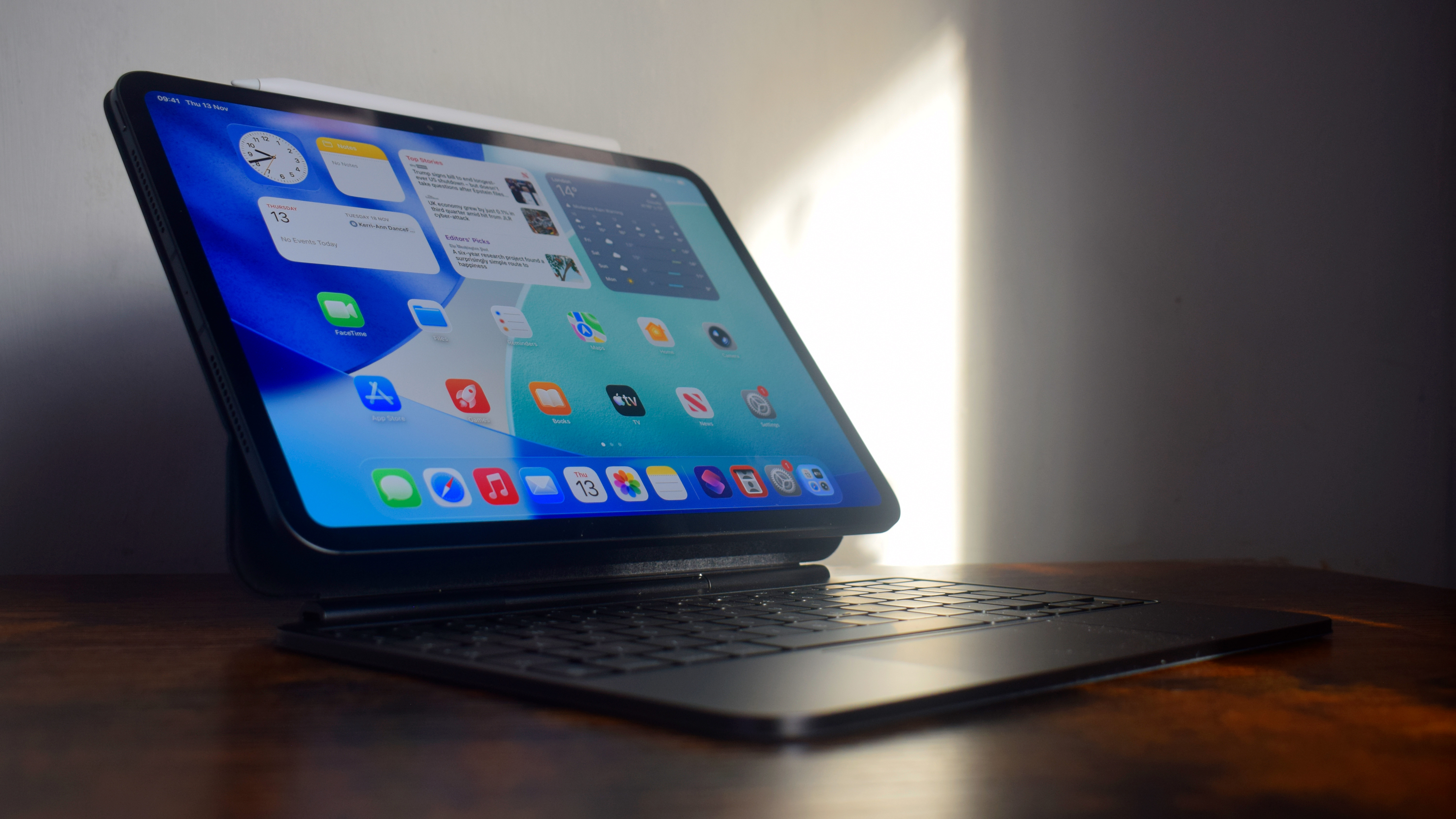 Apple M5 iPad Pro on a desk