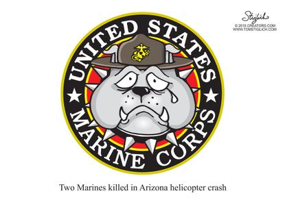 Editorial Cartoon U.S. Marine corps Arizona helicopter crash