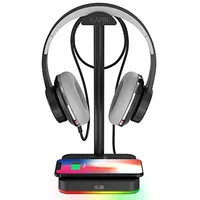 Kafri  RGB Headphone Stand with Wireless Charging 