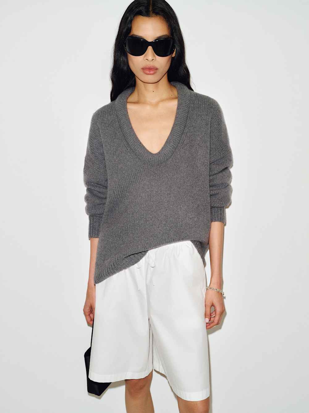 Jonie Cashmere Oversized Scoop Neck
