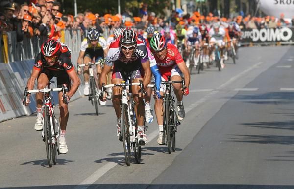 Belgian Philippe Gilbert (Silence-Lotto) sprints to Giro del Piemonte win