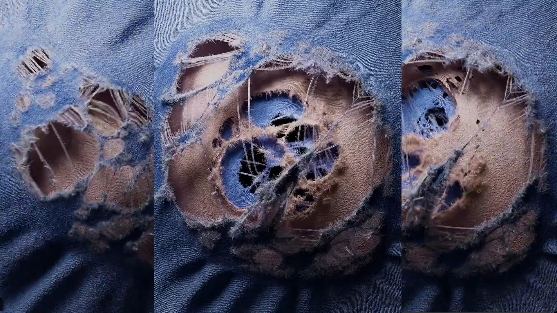 Realistic textile tearing animation