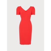 ENID ORANGE SCALLOP EDGE SHIFT DRESS, NOW £99, WAS £250 at L.K. Bennett