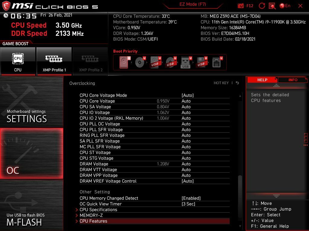 MSI MEG Z590 Ace