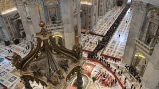 The former pope lies in state at St Peter’s Basilica