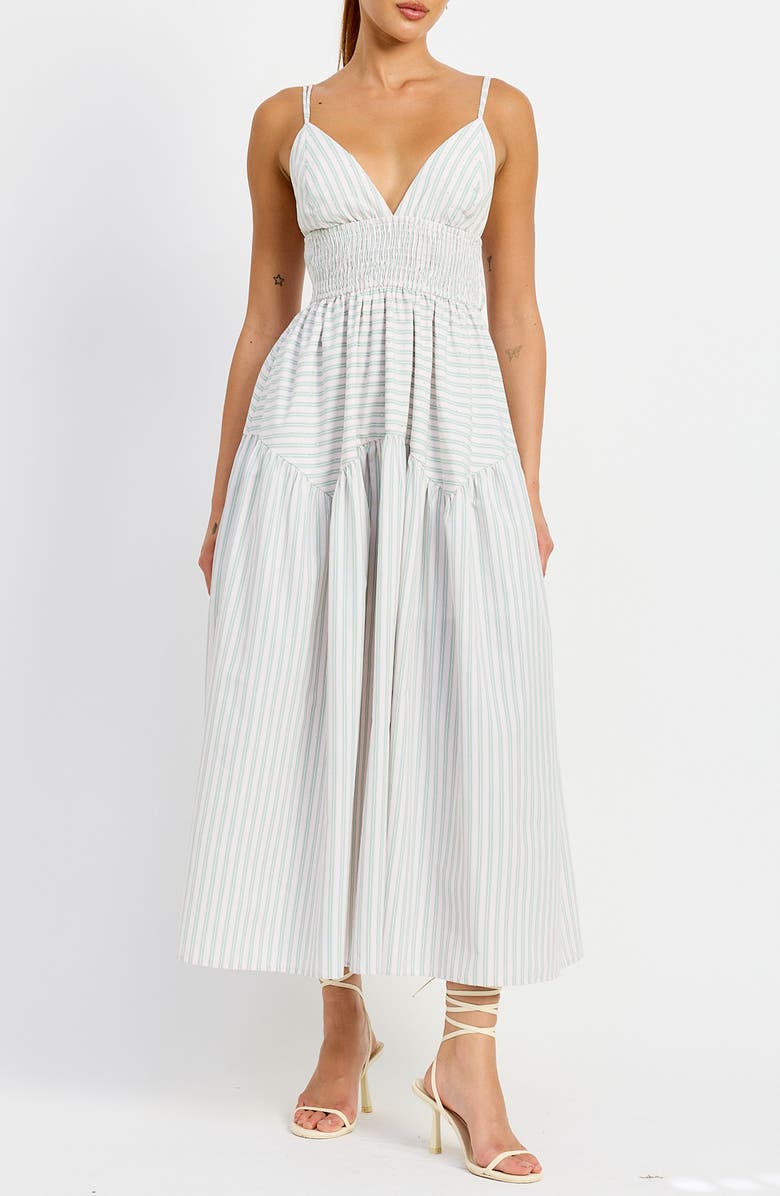 Haisley Stripe Cotton Blend Dress