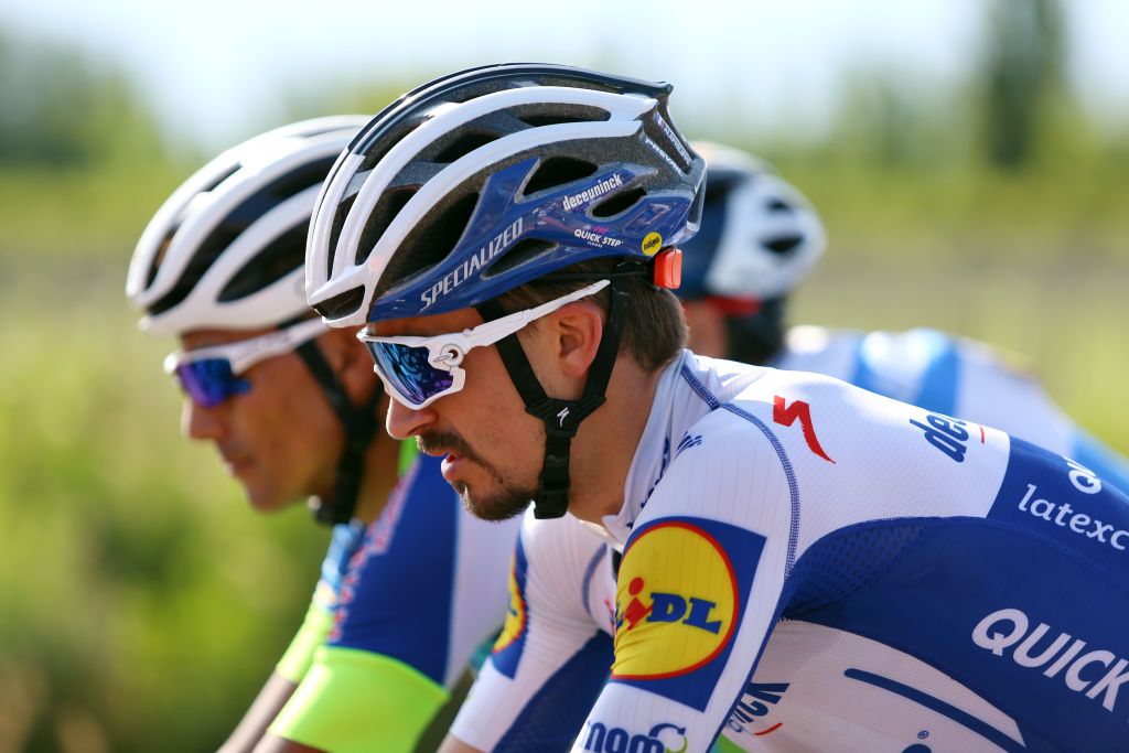 Julian Alaphilippe in the bunch