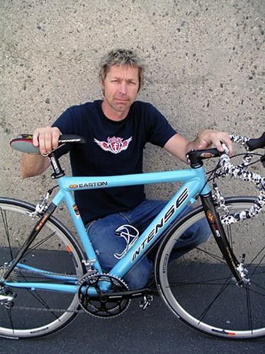 Jeff Steber with one of Intense's road bikes