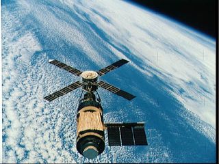 NASA's Skylab space station orbited Earth between 1973 and 1979.