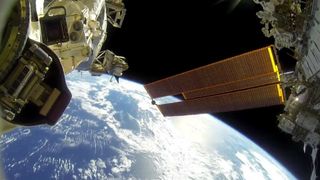 Virts used a GoPro Hero3 on a spacewalk in March 2015. Credit: Terry Virts/NASA