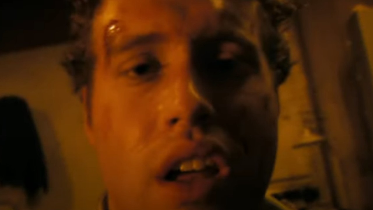 A banged up T.J. Miller in Cloverfield