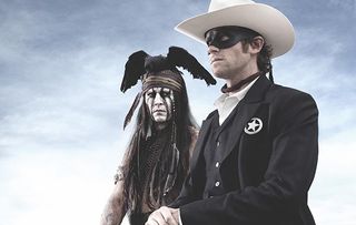 Armie Hammer and Johnny Depp in The Lone Ranger
