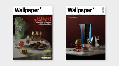 Wallpaper* December 2022 newsstand and limited edition covers, side by side