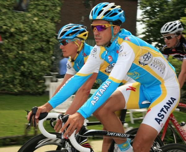 Contador and Vinokourov had some company for their ride.